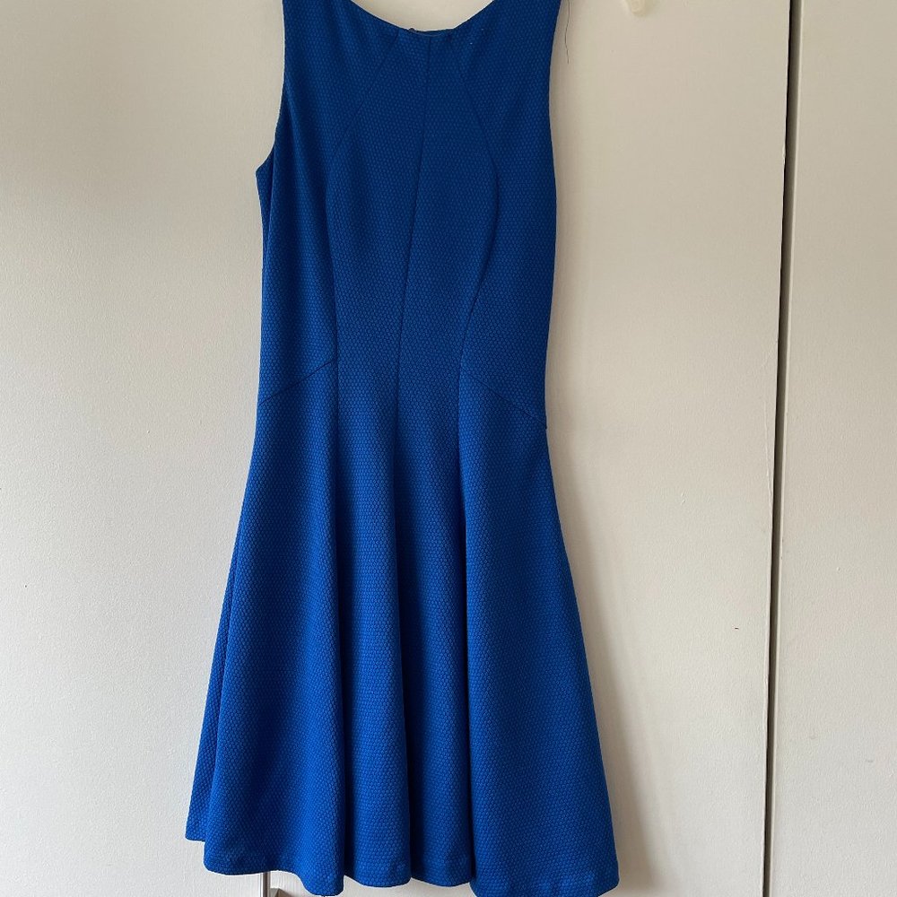Aqua Blue Fitted Dress